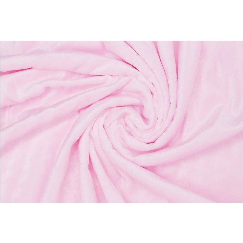 Annlaite Unisex Children's Baby Quilt Soft Baby Blanket Minky Dot- Sherpa Fleece Baby Blanket 30 by 40 Inch Pink - Image 5